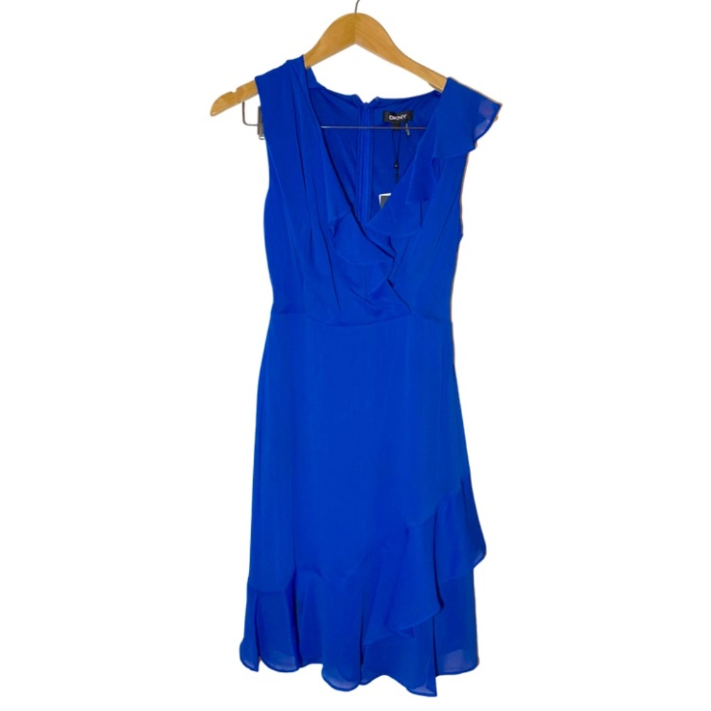 NEW!! DKNY Ruffled Fit & Flare Dress